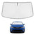 Proadsy 2025 Upgrade Windshield Sun Shade Custom Fit Kia Optima 2016-2024 2025 4-Layer Foldable Front Sunshade Protector Sun Visor Blocks UV Rays Keep Car Cooler