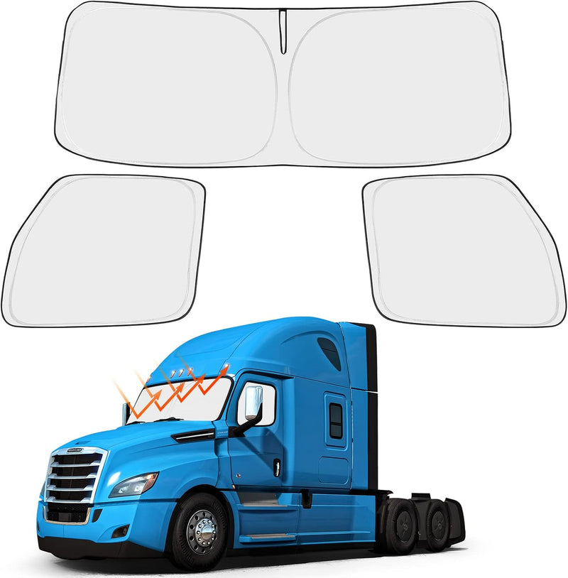 2018-2026 Freightliner Cascadia Side Window Sunshade Pair