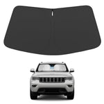 Proadsy 2026 Upgrade Windshield Sunshade Custom for 2014-2025 Jeep Grand Cherokee Block Sun & UV Foldable Front Window Car Shade Protector Prime Accessories