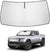 Proadsy 2025 Upgrade Windshield Sun Shade Custom Fit Rivian R1T 2022-2024 2025 4-Layer Foldable Front Sunshade Protector Sun Visor Blocks UV Rays Keep Car Cooler