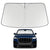 Proadsy 2025 Upgrade Windshield Sun Shade Custom Fit 2016-2023 2024 2025 Audi Q7 Foldable Front Sunshade Protector Sun Visor Blocks UV Rays Keep Car Cooler