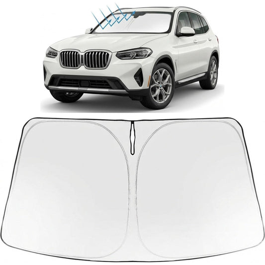 Proadsy Windshield Sun Shade for X3 2025-2026 Foldable Front Sunshade Protector Sun Visor Blocks UV Rays Keep Car Cooler Accessories