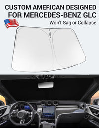 2023-2026 Mercedes-Benz GLC custom-fit sunshade - folded compact