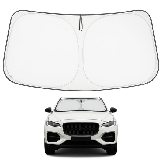 Proadsy Upgrade Front Windshield Sun Shade Foldable Sunshade Protector Custom Fit for Jaguar F-Pace 2016-2024 2025 F Pace SUV Accessories