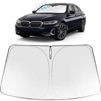 Proadsy Windshield Sun Shade for BMW 5-Series 2024-2026 Foldable Front Sunshade Protector Sun Visor Blocks UV Rays Keep Car Cooler Accessories