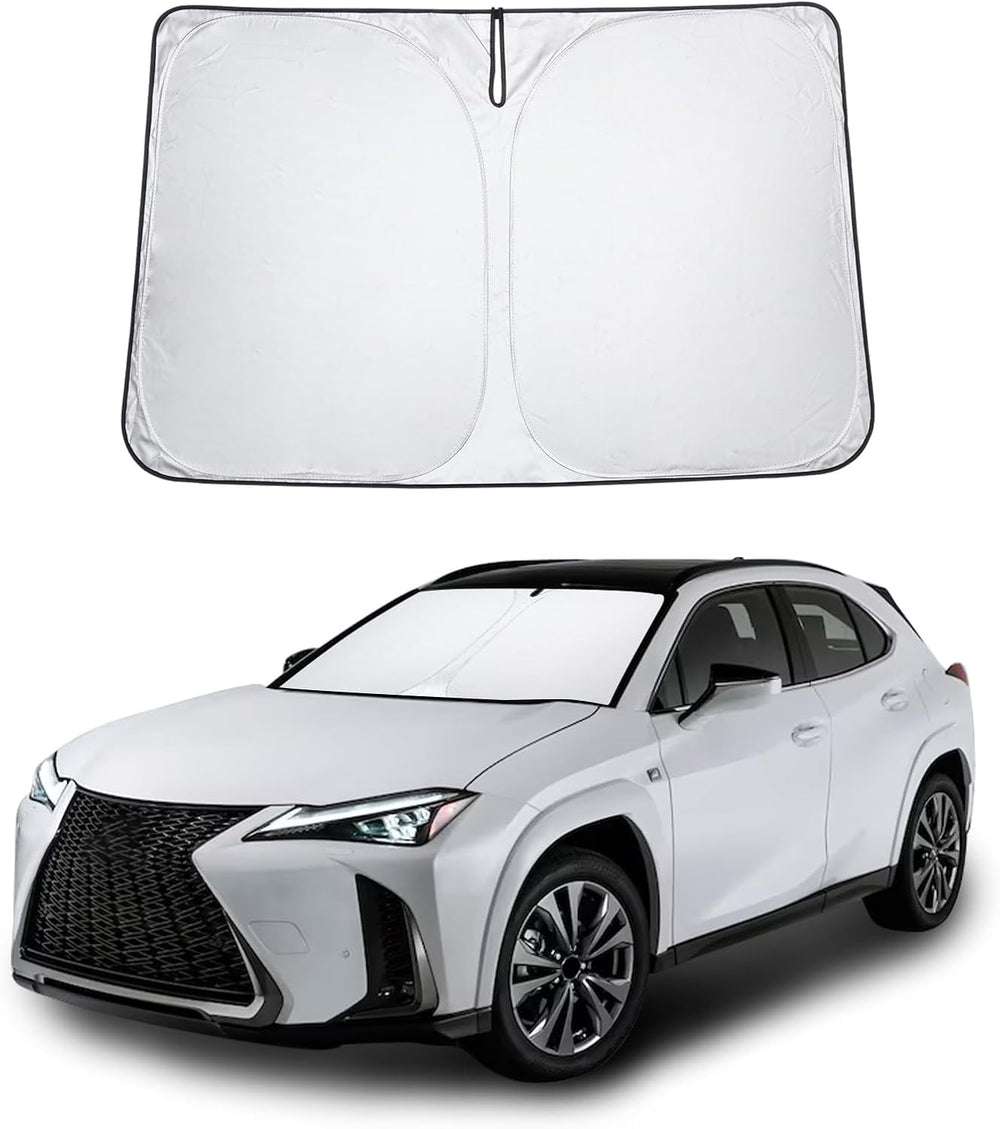 Proadsy Custom Fit Lexus UX 2019-2024 2025 Windshield Sun Shade 4-Layer Foldable Front Sunshade Protector Sun Visor Blocks UV Rays Keep Car Cooler