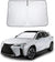 Proadsy Custom Fit Lexus UX 2019-2024 2025 Windshield Sun Shade 4-Layer Foldable Front Sunshade Protector Sun Visor Blocks UV Rays Keep Car Cooler