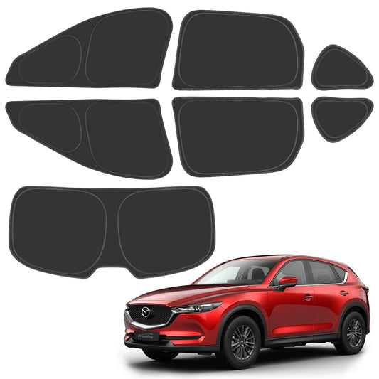 Proadsy 2025 Upgrade Window Sun Shade for Mazda CX-5 2017-2024 2025 Side Window for Baby/Camping UV Rays and Privacy Protect Accessories Set of 7