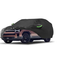 Proadsy Car Cover for Hyundai Santa Fe 2019-2024 2025 2026, Waterproof All Weather, Windproof Snowproof Rain Hail Sun UV Protection Full Outdoor Indoor Exterior Car Covers, Black