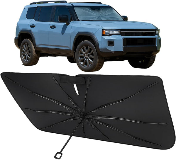 2024-2026 Toyota Land Cruiser Umbrella Windshield Sunshade - Custom Fit Front Windshield Sun Shade