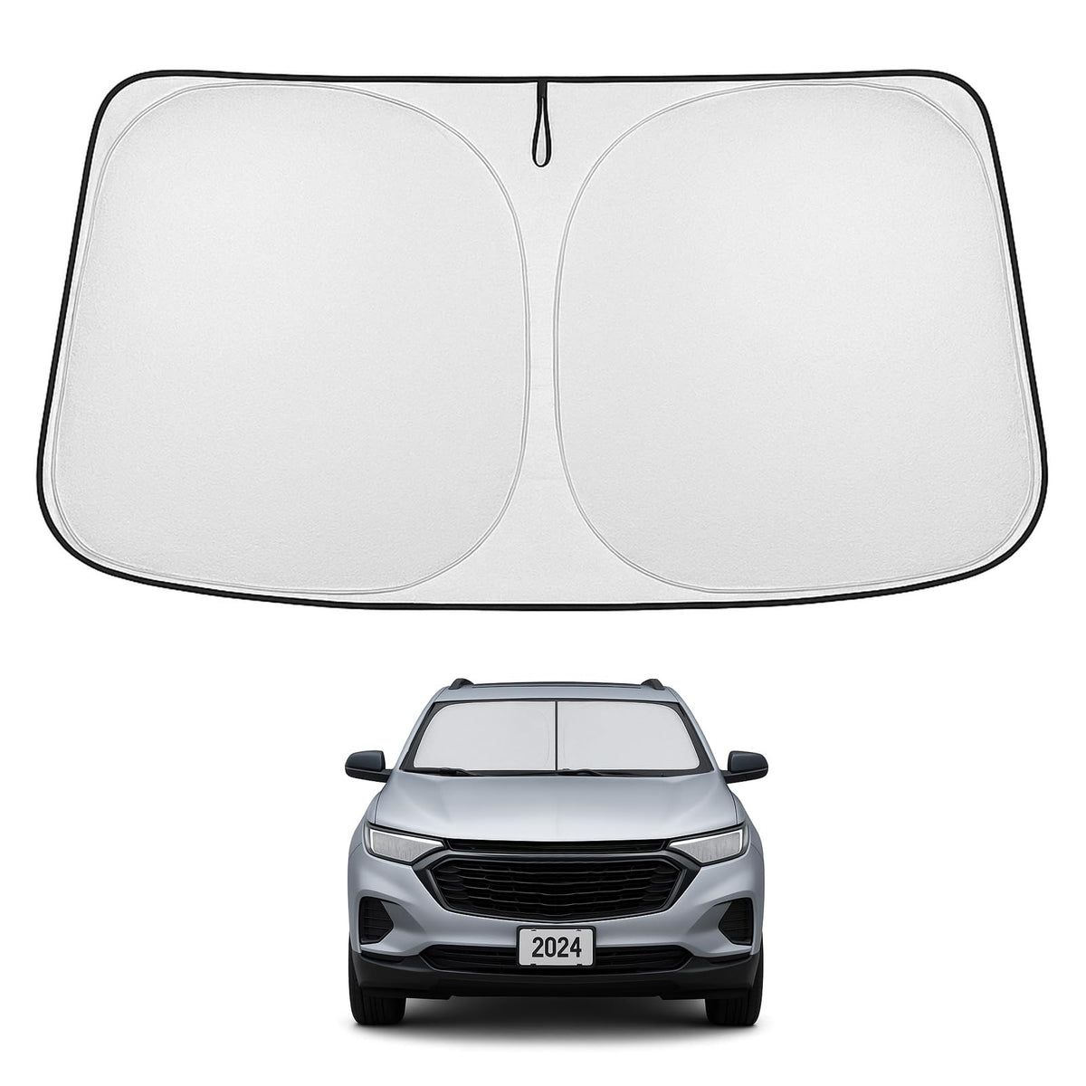 Proadsy 2025 Upgrade Windshield Sun Shade Custom Fit Honda Civic 2016-2021 4-Layer Foldable Front Sunshade Protector Sun Visor Blocks UV Rays Keep Car Cooler Accessories