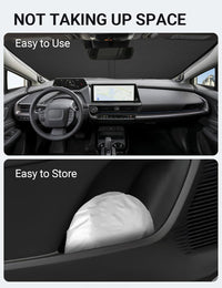 2023-2025 Toyota Prius custom-fit sunshade - folded compact