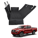 Proadsy 2025 Upgrade Dog Car Seat Cover Custom Fit 2016-2024 2025 Toyota Tacoma Back Seat Extender Waterproof Scratch Proof Durable Black Protector Pet Hammock