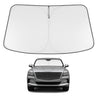 Proadsy Windshield Sun Shade Custom Fit 2021-2023 2024 2025 2026 Genesis GV80 Foldable Front Sunshade Protector Sun Visor Blocks UV Rays Keep Car Cooler