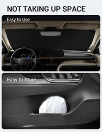 2023-2025 Toyota Crown custom-fit sunshade - folded compact