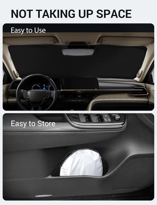 2023-2025 Toyota Crown custom-fit sunshade - folded compact