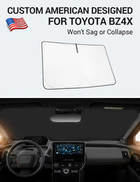2023-2025 Toyota bZ4X custom-fit sunshade - reflective side facing sun