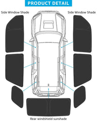 Proadsy 2026 Upgrade Window Sun Shade for 5th Gen 4Runner 2010-2025 Side Rear Window for Baby/Camping UV Rays and Privacy Protect Accessories Set of 7