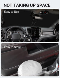 Proadsy 2026 Upgrade Windshield Sunshade Custom for Dodge RAM 1500 2019-2025 Window Shade Cover Foldable Sunshade Shield Blocker Keeps Car Cooler