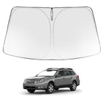 Proadsy 2025 Upgrade Windshield Sun Shade Custom Fit 2010-2014 Subaru Outback Foldable Front Sunshade Protector Sun Visor Blocks UV Rays Keep Car Cooler