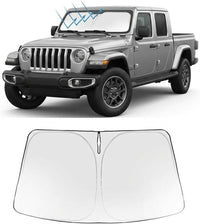 2020-2026 Jeep Gladiator Windshield Sunshade - Custom Fit Front Windshield Sun Shade