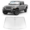 Proadsy Windshield Sun Shade for Jeep Gladiator 2020-2026 Foldable Front Sunshade Protector Sun Visor Blocks UV Rays Keep Car Cooler Accessories