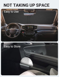 2019-2025 Honda Passport windshield sunshade detail view 9, custom fit front window sun shade