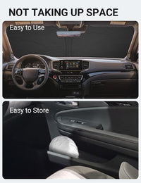 2019-2025 Honda Passport custom-fit sunshade - folded compact