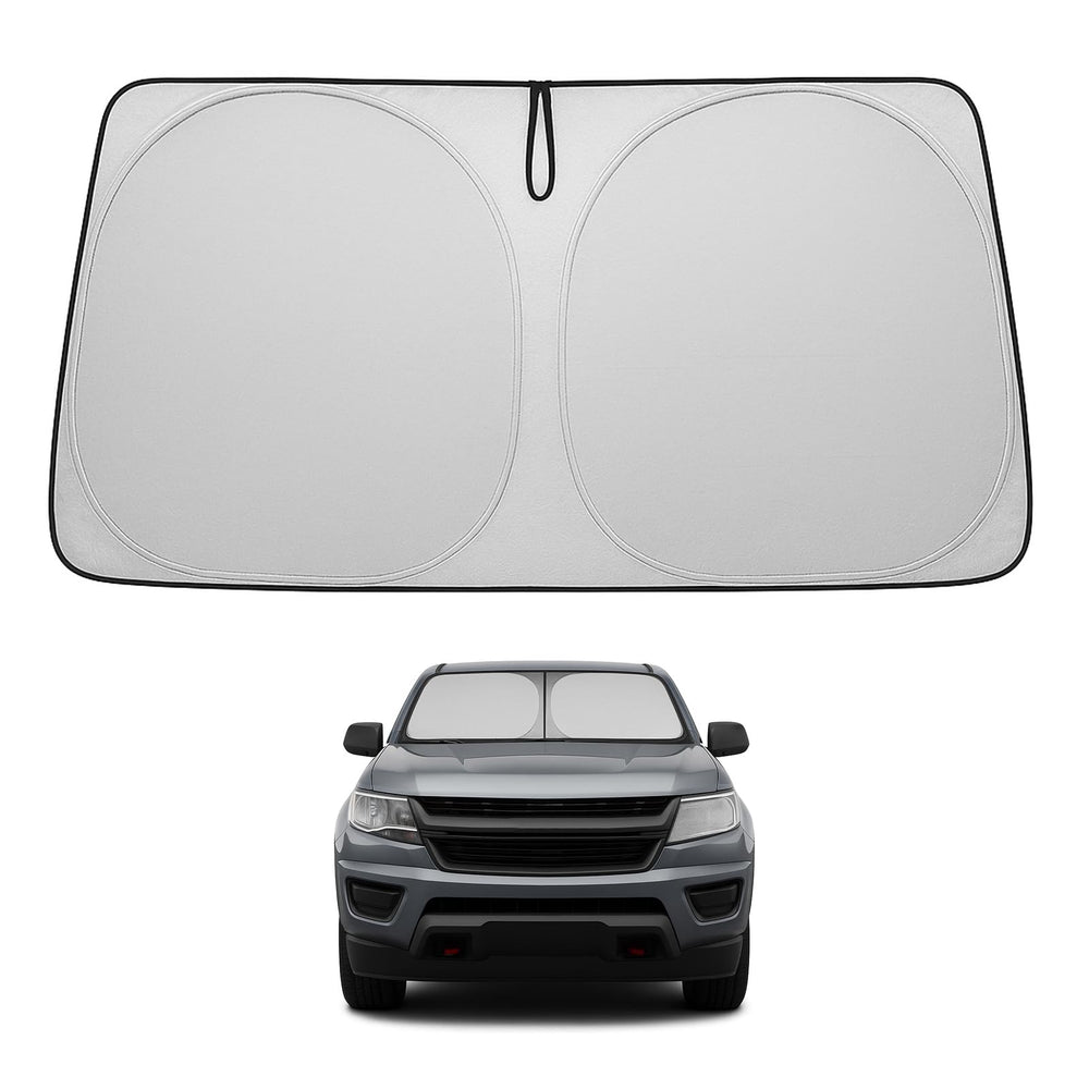 Proadsy 2025 Upgrade Windshield Sun Shade Custom Fit Chevrolet Colorado 2015-2022 4-Layer Foldable Front Sunshade Protector Sun Visor Blocks UV Rays Keep Car Cooler Accessories