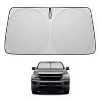Proadsy 2026 Upgrade Front Windshield Sun Shade Foldable Sunshade Protector Custom Fit 2015-2022 Colorado Pickup Truck Accessories