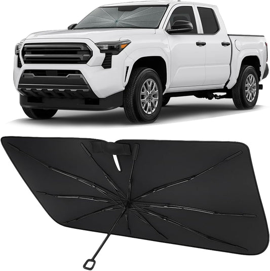 2024-2026 Toyota Tacoma Umbrella Windshield Sunshade - Custom Fit Front Windshield Sun Shade