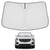Proadsy 2025 Upgrade Windshield Sun Shade Custom Fit Cadillac XT5 2017-2025 4-Layer Foldable Front Sunshade Protector Sun Visor Blocks UV Rays Keep Car Cooler Accessories