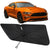 Proadsy Windshield Sun Shade Umbrella for Ford Mustang 2015-2023 Foldable Car Umbrella Sunshade with Soft TPU Handle Spring Structure Crystal Cooling Material Protect Car from Rays & Heat