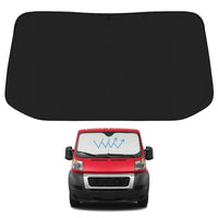 Proadsy 2026 Upgrade Windshield Sunshade Custom for 2014-2025 Dodge Ram ProMaster Reflective Heat Sun UV Protector Foldable Front Window Shade Prime Accessories