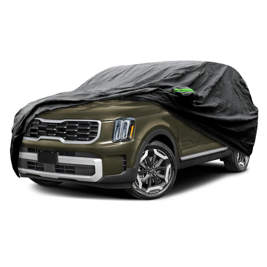 Proadsy 2025 Upgrade Car Cover Custom Fit for Kia Telluride 2020-2025, Waterproof All Weather for Automobiles, Full Exterior Cover Rain Snow Sun Protector Indoor Outdoor Car Cover