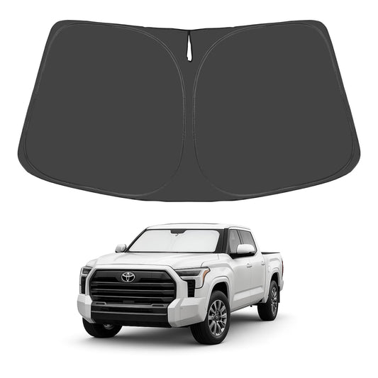 Proadsy 2026 Upgrade Windshield Sunshade Custom Fit 2022-2025 Tundra Limited SR5 Platinum TRD Pro Pickup Block Sun UV Shield Protector Foldable Front Window Shade Accessories