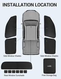 2021-2025 Ford Maverick custom-fit sunshade - edge-to-edge fit