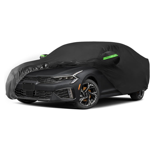 Proadsy 2025 Upgrade Car Cover Custom Fit for 2021-2025 Kia K5, Waterproof All Weather for Automobiles, Full Exterior Cover Rain Snow Sun Protector Indoor Outdoor Car Cover