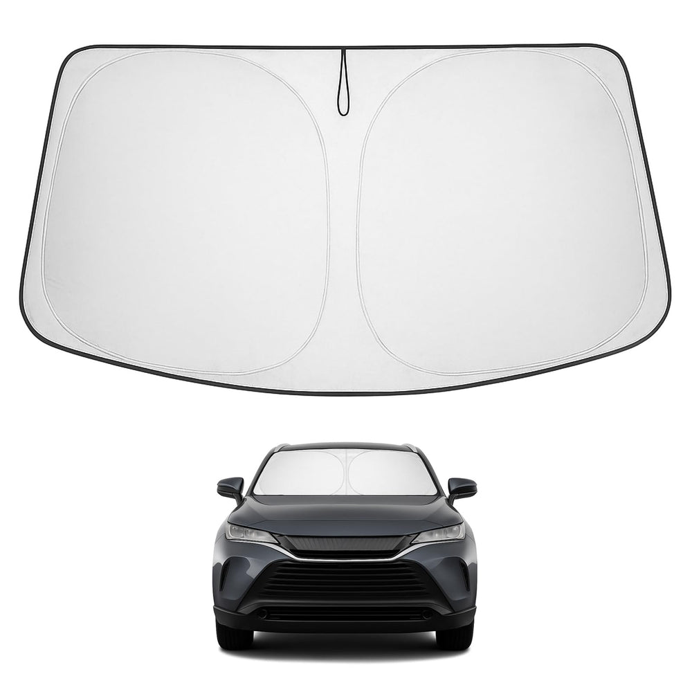 Proadsy 2025 Upgrade Windshield Sun Shade Custom Fit Toyota Venza 2021-2024 2025 4-Layer Foldable Front Sunshade Protector Sun Visor Blocks UV Rays Keep Car Cooler Accessories