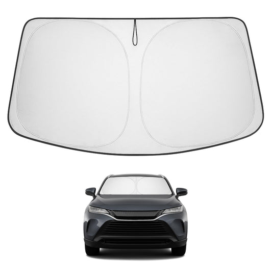 Proadsy 2025 Upgrade Windshield Sun Shade Custom Fit Toyota Venza 2021-2024 2025 4-Layer Foldable Front Sunshade Protector Sun Visor Blocks UV Rays Keep Car Cooler Accessories