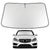 Proadsy 2026 Upgrade Windshield Sun Shade Custom Fit 2010-2016 E Class Foldable Front Sunshade Protector Sun Visor Blocks UV Rays Keep Car Cooler
