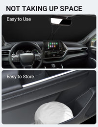 Proadsy for Toyota Highlander 2020-2025 2026 Windshield Sun Shade 4-Layer Foldable Front Sunshade Highlander L LE XLE Limited Platinum Protector Sun Visor Blocks UV Rays Keep Car Cooler