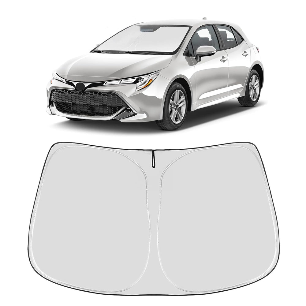 Proadsy 2025 Upgrade Windshield Sun Shade Custom Fit Toyota Corolla 2019-2024 2025 4-Layer Foldable Front Sunshade Protector Sun Visor Blocks UV Rays Keep Car Cooler Accessories