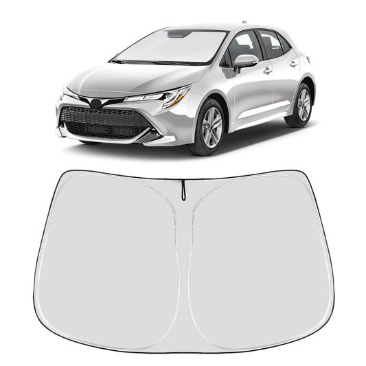 Proadsy 2025 Upgrade Windshield Sun Shade Custom Fit Toyota Corolla 2019-2024 2025 4-Layer Foldable Front Sunshade Protector Sun Visor Blocks UV Rays Keep Car Cooler Accessories