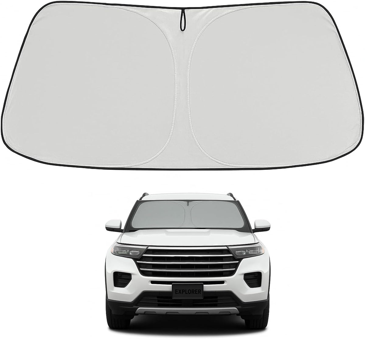 2020-2026 Ford Explorer Windshield Sunshade - Custom Fit Front Windshield Sun Shade
