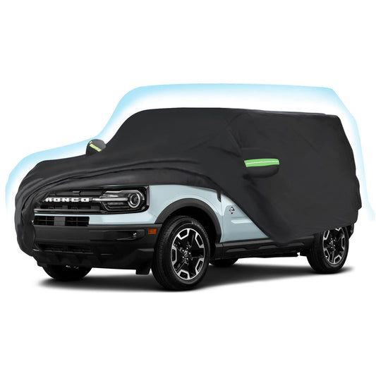 Proadsy 2025 Upgrade Car Cover Compatible with Ford Bronco Sport 2021-2024 2025 210T Windproof All Weather Waterproof Sun Rain UV Dust Snow Protection Outdoor Covers
