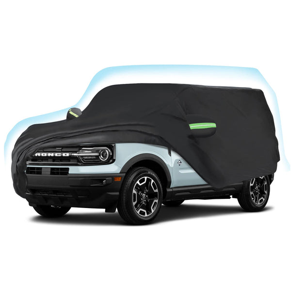 Proadsy Car Cover Compatible with Ford Bronco Sport 2021-2024 2025 2026 210T Windproof All Weather Waterproof Sun Rain UV Dust Snow Protection Outdoor Covers