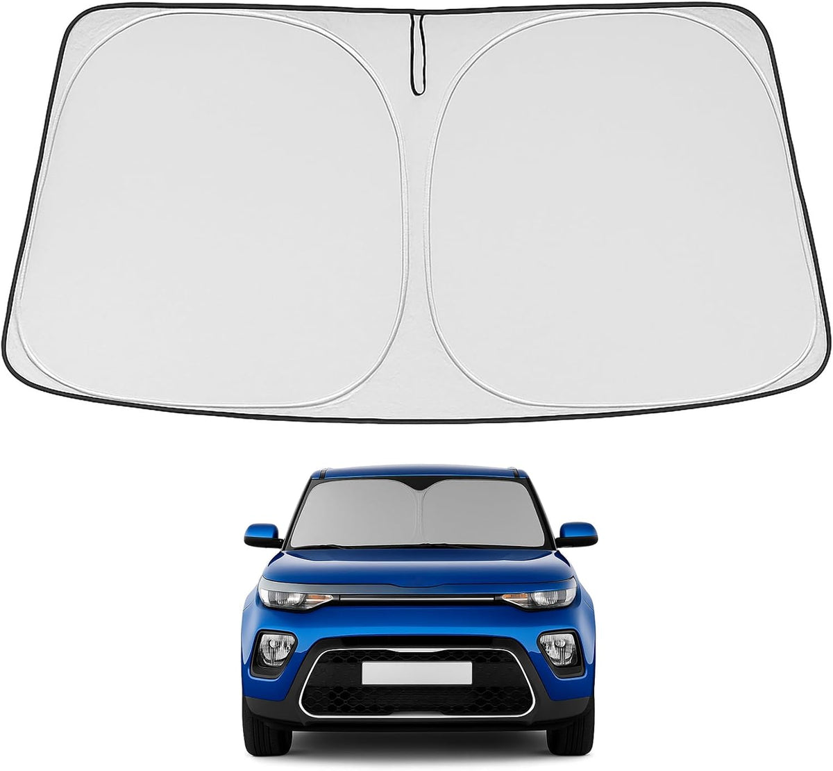 2014-2019 Kia Soul Windshield Sunshade - Custom Fit Front Windshield Sun Shade