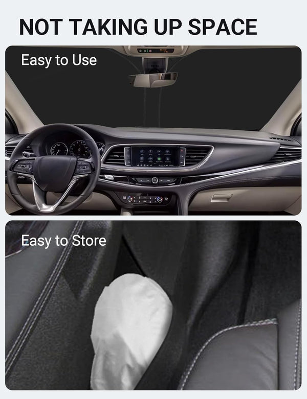 2018-2025 Buick Enclave custom-fit sunshade - folded compact