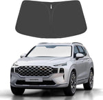Proadsy Windshield Sun Shade for Hyundai Santa Fe 2019-2025 2026 4-Layer Foldable Front Sunshade Protector Sun Visor Blocks UV Rays Keep Car Cooler